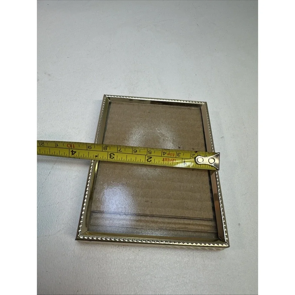Vintage brass small picture frame